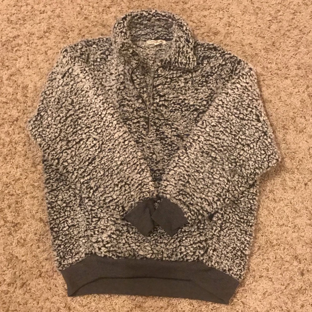 Express Sherpa oversized sweatshirt